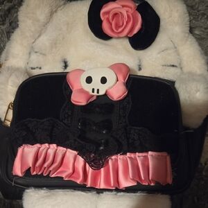 Black and Pink Women's Backpack